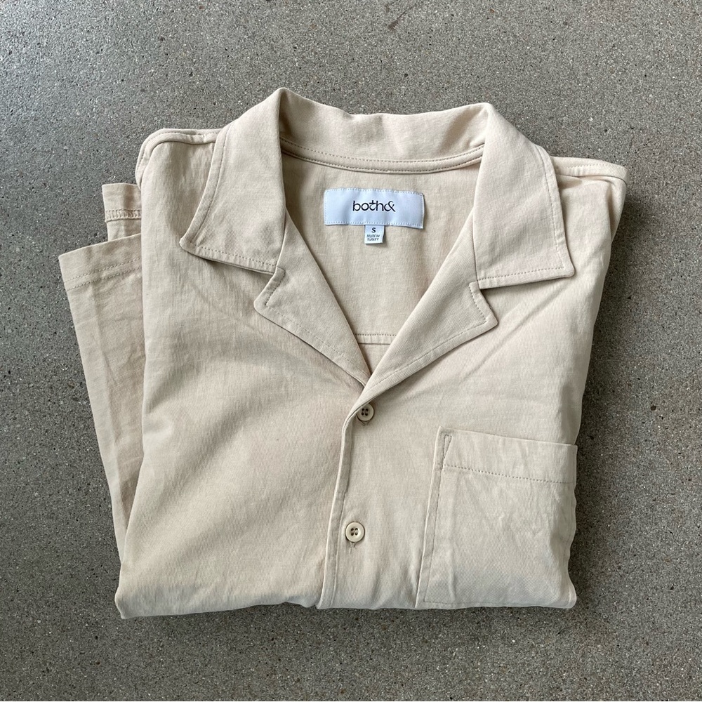 Both& BothAnd Francis Button Down Shirt | Cream | Size Small